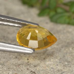 Clinohumite Gemstone in 6.1 x 4.4 mm Size for Sale, Clinohumite Stone in Golden Yellow Color