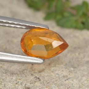 Clinohumite Gemstone in 7.1 x 4.9 mm Size for Sale, Clinohumite Stone in Yellow Orange Color