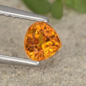 0.5ct Pear Facet Yellow Orange Clinohumite for sale thumb image of 0.5ct Pear Facet Yellow Orange Clinohumite (ID: 495104)