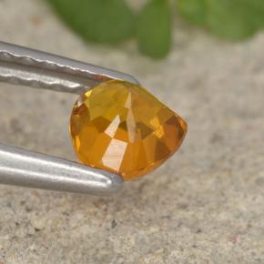 Clinohumite Gemstone in 4.6 x 4.4 mm Size for Sale, Clinohumite Stone in Yellow Orange Color