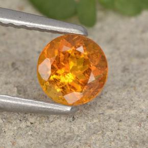 0.5ct Round Facet Yellow Orange Clinohumite for sale thumb image of 0.5ct Round Facet Yellow Orange Clinohumite (ID: 495106)