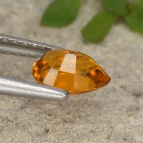 Clinohumite Gemstone in 6.7 x 4.8 mm Size for Sale, Clinohumite Stone in Yellow Orange Color