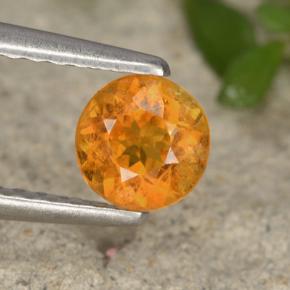 0.5ct Round Facet Yellow Orange Clinohumite Gem for sale 0.5ct Round Facet Yellow Orange Clinohumite Gem (ID: 495174)