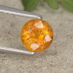 0.5ct Round Facet Yellow Orange Clinohumite for sale thumb image of 0.5ct Round Facet Yellow Orange Clinohumite (ID: 495180)