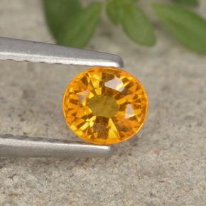 0.4ct Oval Facet Yellow Orange Clinohumite for sale thumb image of 0.4ct Oval Facet Yellow Orange Clinohumite (ID: 495183)