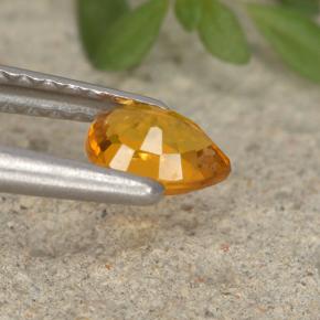 Clinohumite Gemstone in 5.2 x 4 mm Size for Sale, Clinohumite Stone in Yellow Orange Color