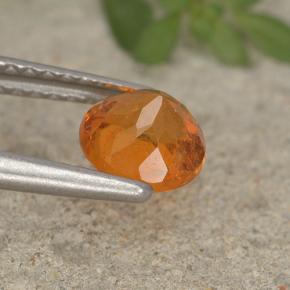 Clinohumite Gemstone in 6 mm (calibrated) Size for Sale, Clinohumite Stone in Yellow Orange Color