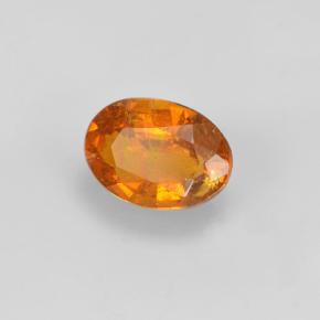 1.05 ct Orange Clinohumite Stone, Natural Clinohumite in Oval Facet Shape for Sale