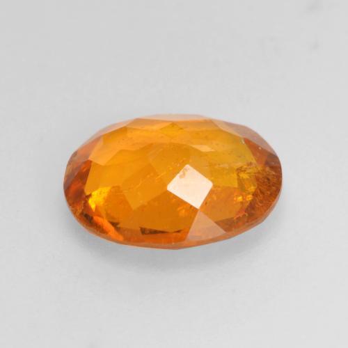 Clinohumite Gemstone in 8.4 x 7.2 mm Size for Sale, Clinohumite Stone in Medium Orange Color
