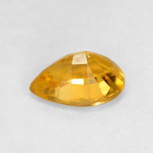Clinohumite Gemstone in 7.1 x 5.3 mm Size for Sale, Clinohumite Stone in Medium Orange Color