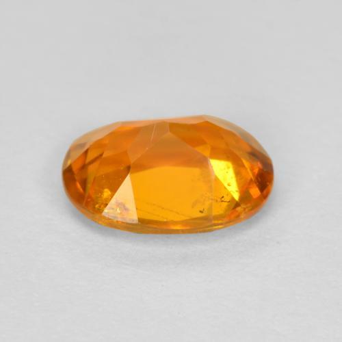 Clinohumite Gemstone in 7.2 x 5.4 mm Size for Sale, Clinohumite Stone in Deep Orange Color