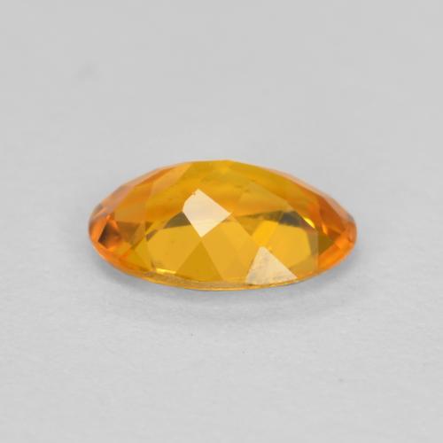 Clinohumite Gemstone in 6.1 x 4.2 mm Size for Sale, Clinohumite Stone in Apricot Orange Color
