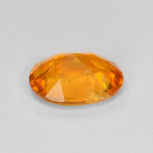 Clinohumite Gemstone in 8 x 6 mm (calibrated) Size for Sale, Clinohumite Stone in Medium Orange Color