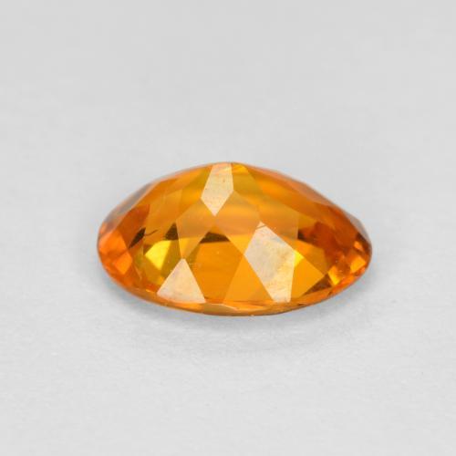 Clinohumite Gemstone in 7 x 5 mm (calibrated) Size for Sale, Clinohumite Stone in Medium Orange Color