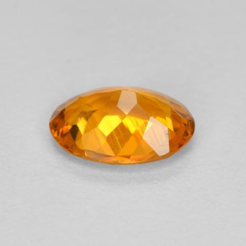 Clinohumite Gemstone in 7 x 5 mm (calibrated) Size for Sale, Clinohumite Stone in Apricot Orange Color