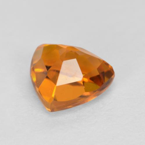 Clinohumite Gemstone in 5.3 x 5.1 mm Size for Sale, Clinohumite Stone in Medium Orange Color