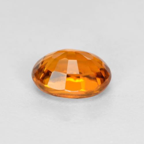 Clinohumite Gemstone in 4.9 x 4 mm Size for Sale, Clinohumite Stone in Apricot Orange Color