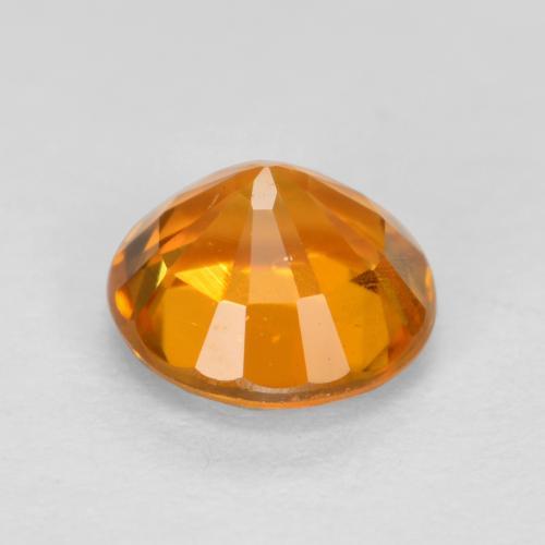 Clinohumite Gemstone in 5 mm (calibrated) Size for Sale, Clinohumite Stone in Apricot Orange Color