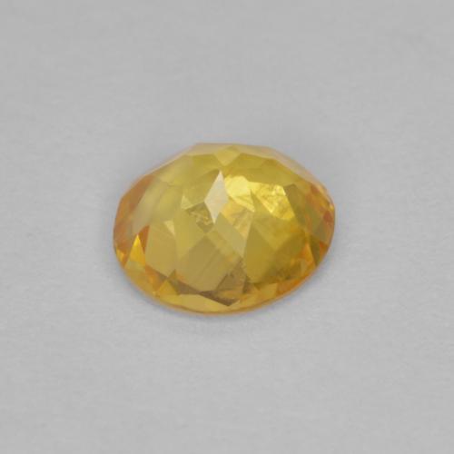 Clinohumite Gemstone in 5.7 mm Size for Sale, Clinohumite Stone in Honey Yellow Color