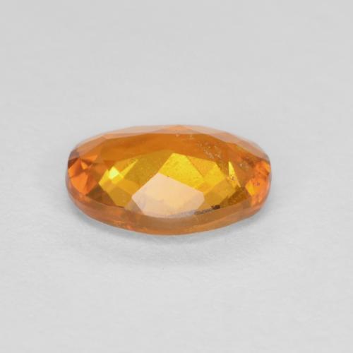 Clinohumite Gemstone in 6.5 x 5 mm Size for Sale, Clinohumite Stone in Orange Brown Color
