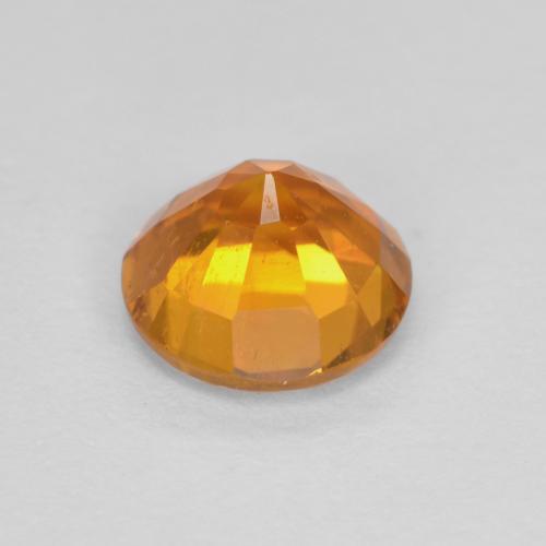 Clinohumite Gemstone in 6 mm (calibrated) Size for Sale, Clinohumite Stone in Medium Orange Color