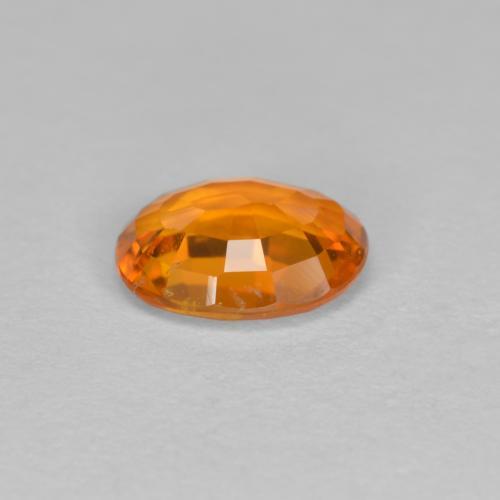 Clinohumite Gemstone in 7 x 5.3 mm Size for Sale, Clinohumite Stone in Medium Orange Color