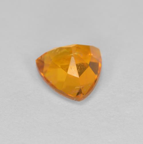 Clinohumite Gemstone in 6.8 x 6.6 mm Size for Sale, Clinohumite Stone in Amber Orange Color
