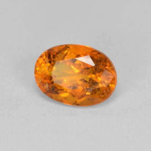 1.15 ct Orange Clinohumite Stone, Natural Clinohumite in Oval Facet Shape for Sale