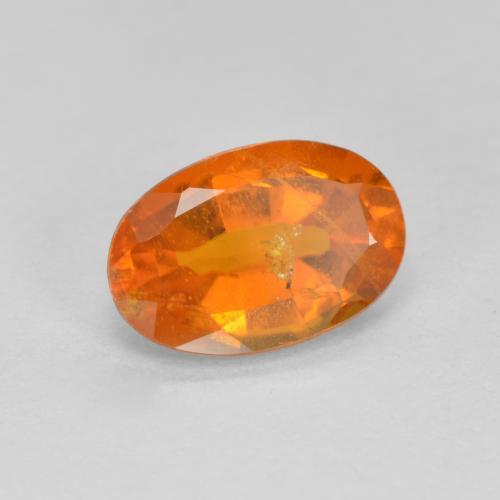 1.19 ct Orange Clinohumite Stone, Natural Clinohumite in Oval Facet Shape for Sale