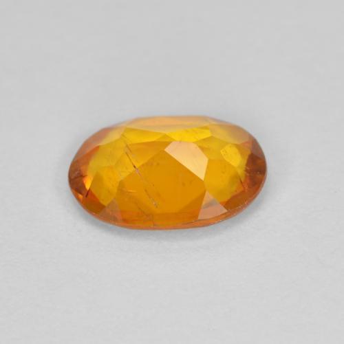 Clinohumite Gemstone in 8 x 6 mm (calibrated) Size for Sale, Clinohumite Stone in Amber Orange Color