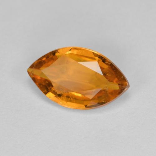 1.18 ct Orange Clinohumite Stone, Natural Clinohumite in Marquise Facet Shape for Sale