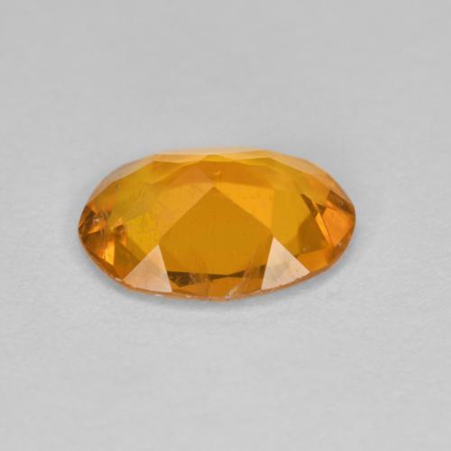 Clinohumite Gemstone in 9 x 7 mm (calibrated) Size for Sale, Clinohumite Stone in Cider Orange Color