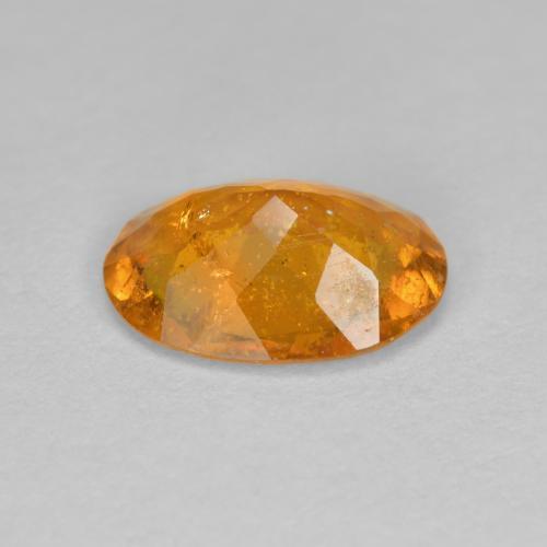Clinohumite Gemstone in 9 x 7 mm (calibrated) Size for Sale, Clinohumite Stone in Apricot Orange Color