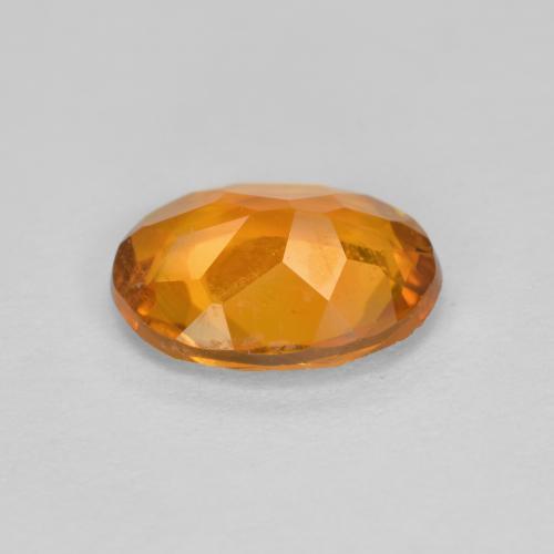 Clinohumite Gemstone in 8.6 x 6.6 mm Size for Sale, Clinohumite Stone in Bright Orange Color