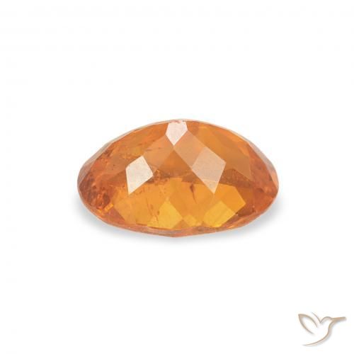 Clinohumite Gemstone in 7 x 5 mm (calibrated) Size for Sale, Clinohumite Stone in Bright Orange Color