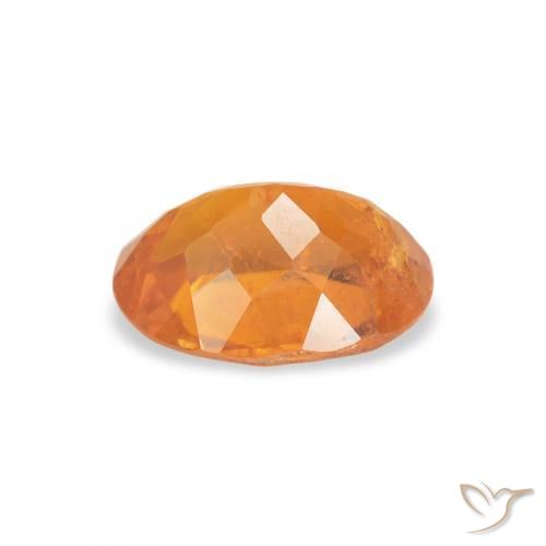 Clinohumite Gemstone in 8 x 6 mm (calibrated) Size for Sale, Clinohumite Stone in Bright Orange Color