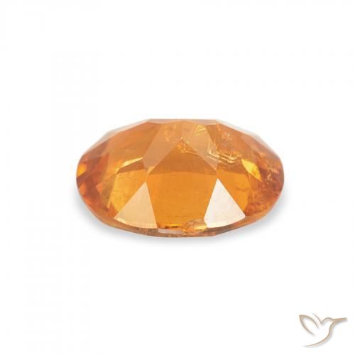 Clinohumite Gemstone in 8 x 6 mm (calibrated) Size for Sale, Clinohumite Stone in Medium Orange Color