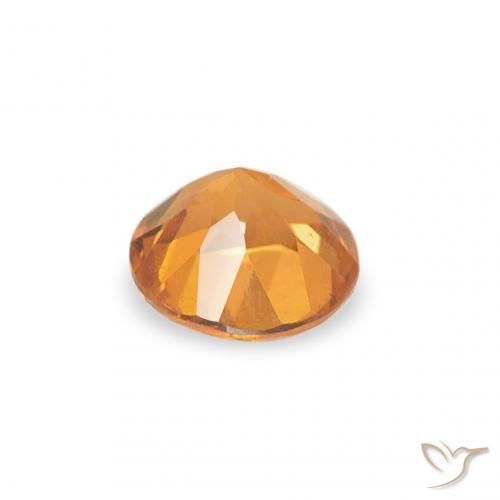 Clinohumite Gemstone in 4 mm (calibrated) Size for Sale, Clinohumite Stone in Medium Orange Color
