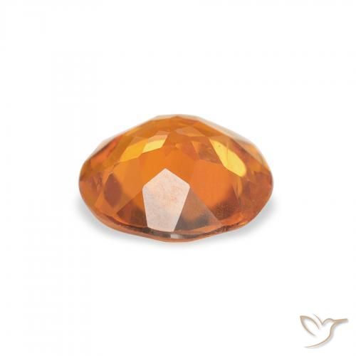 Clinohumite Gemstone in 7.5 mm (calibrated) Size for Sale, Clinohumite Stone in Apricot Orange Color
