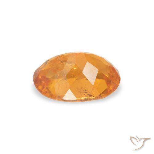 Clinohumite Gemstone in 7 x 5 mm (calibrated) Size for Sale, Clinohumite Stone in Medium Orange Color