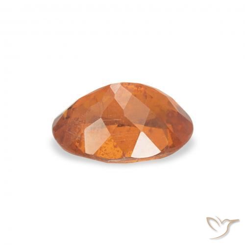 Clinohumite Gemstone in 7 x 5 mm (calibrated) Size for Sale, Clinohumite Stone in Deep Orange Color