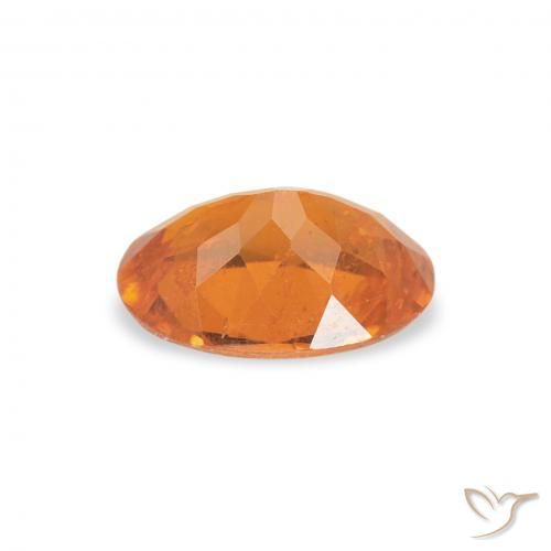 Clinohumite Gemstone in 7 x 5 mm (calibrated) Size for Sale, Clinohumite Stone in Medium Orange Color