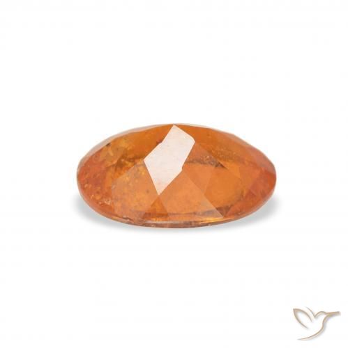 Clinohumite Gemstone in 8 x 6 mm (calibrated) Size for Sale, Clinohumite Stone in Medium Orange Color