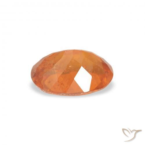 Clinohumite Gemstone in 7 x 5 mm (calibrated) Size for Sale, Clinohumite Stone in Deep Orange Color
