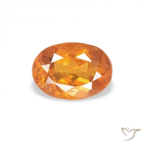 0.76ct Natural Reddish Orange Clinohumite, Oval, SI