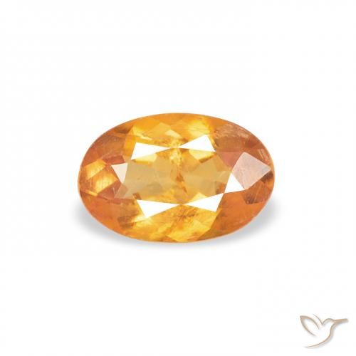 0.39ct Natural Medium Light-Orange Clinohumite, Oval, SI