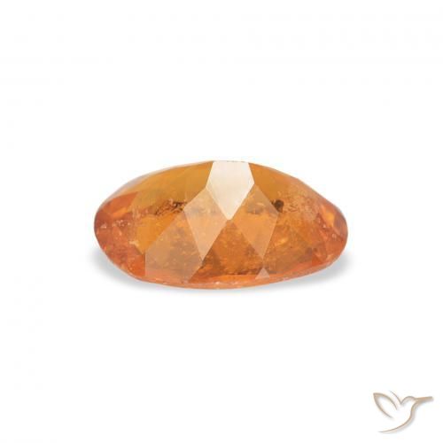 Clinohumite Gemstone in 8.4 x 6 mm Size for Sale, Clinohumite Stone in Bright Orange Color