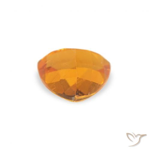 Clinohumite Gemstone in 5 x 5 mm (calibrated) Size for Sale, Clinohumite Stone in Medium Orange Color