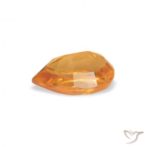 Clinohumite Gemstone in 7.1 x 4.6 mm Size for Sale, Clinohumite Stone in Medium Orange Color