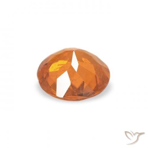 Clinohumite Gemstone in 5 mm (calibrated) Size for Sale, Clinohumite Stone in Reddish Orange Color